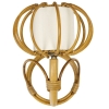 1950s, Paire d’appliques en rotin Louis Sognot | Biron 1950s, Paire d'appliques en rotin Louis Sognot