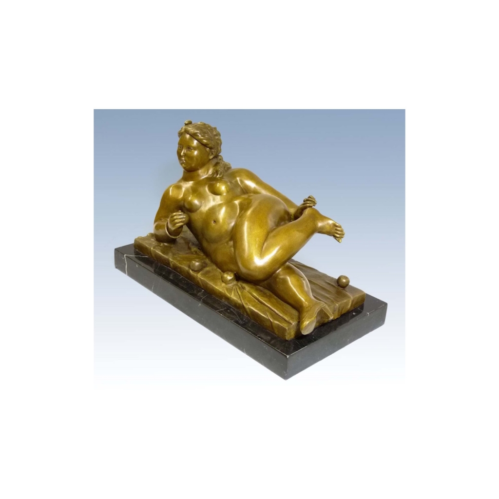 Sculpture en bronze patiné d’après Fernando Botero, XXème siècle. | Biron Sculpture en bronze patiné d’après Fernando Botero, XXème siècle.