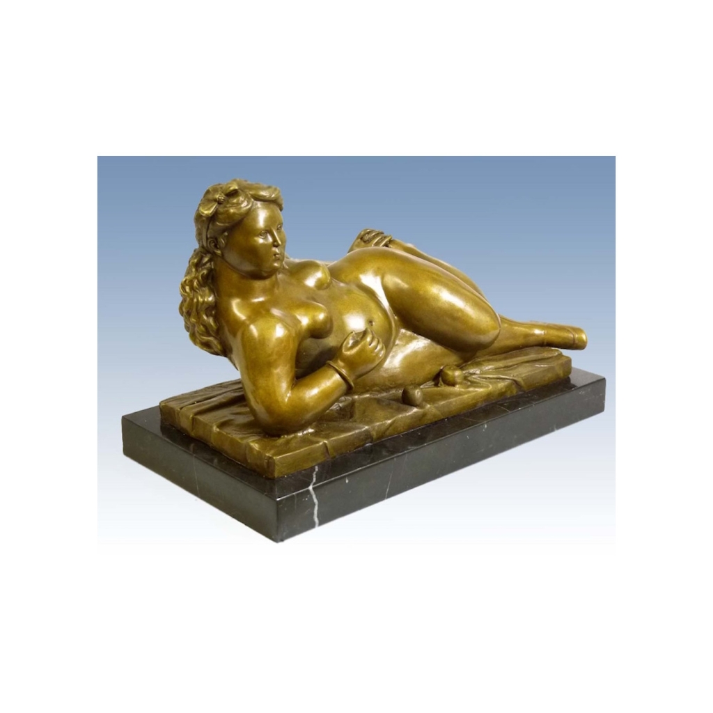 Sculpture en bronze patiné d’après Fernando Botero, XXème siècle. | Biron Sculpture en bronze patiné d’après Fernando Botero, XXème siècle.