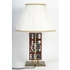 Lampe à poser, boulier en bois laqué et métal, 1960.