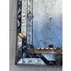 1970/80 Miroir Venise Style Louis 14 Avec Ornements En Verre Bleu | Biron 1970/80 Miroir Venise Style Louis 14 Avec Ornements En Verre Bleu