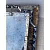 1970/80 Miroir Venise Style Louis 14 Avec Ornements En Verre Bleu | Biron 1970/80 Miroir Venise Style Louis 14 Avec Ornements En Verre Bleu
