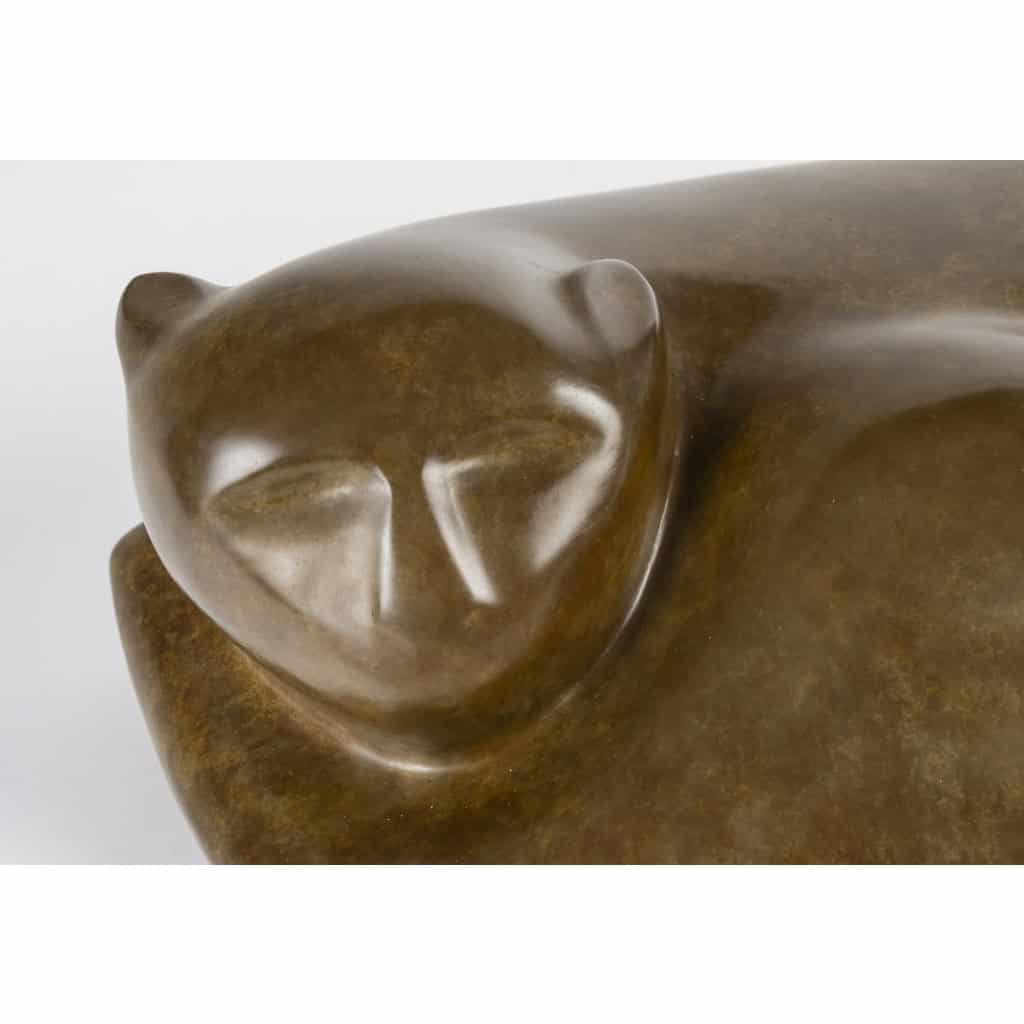 Angela Cassanello 1921-2003 Bronze, Le Félin | Biron Angela Cassanello 1921-2003 Bronze, Le Félin