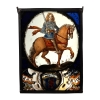 Vitrail au chevalier XVIe (21 x 15 cm) | Biron ||||