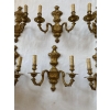 1970/80 Série De 6 Appliques En Bronze Doré De Style LXVI Signées Maison Baguès | Biron 1970/80 Série De 6 Appliques En Bronze Doré De Style LXVI Signées Maison Baguès