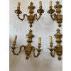 1970/80 Série De 6 Appliques En Bronze Doré De Style LXVI Signées Maison Baguès | Biron 1970/80 Série De 6 Appliques En Bronze Doré De Style LXVI Signées Maison Baguès