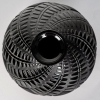 Vase « Montargis » verre noir patiné blanc de René LALIQUE | Biron Vase "Montargis" verre noir patiné blanc de René LALIQUE