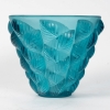 Vase « Moissac » verre bleu turquoise de René LALIQUE | Biron |||||||