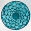 Vase « Moissac » verre bleu turquoise de René LALIQUE | Biron Vase "Moissac" verre bleu turquoise de René LALIQUE