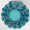 Vase « Moissac » verre bleu turquoise de René LALIQUE | Biron Vase "Moissac" verre bleu turquoise de René LALIQUE