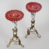 Une Paire De vases de forme Cornets En Opaline Fin XIXème Siècle | Biron Une Paire De vases de forme Cornets En Opaline Fin XIXème Siècle