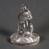 Cachet "Souris" verre blanc de René LALIQUE