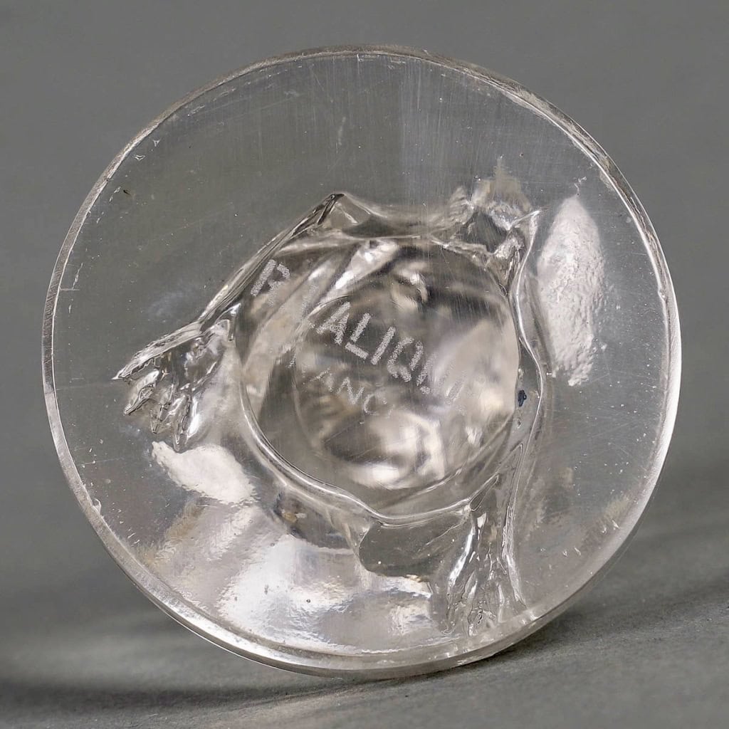 Cachet "Souris" verre blanc de René LALIQUE