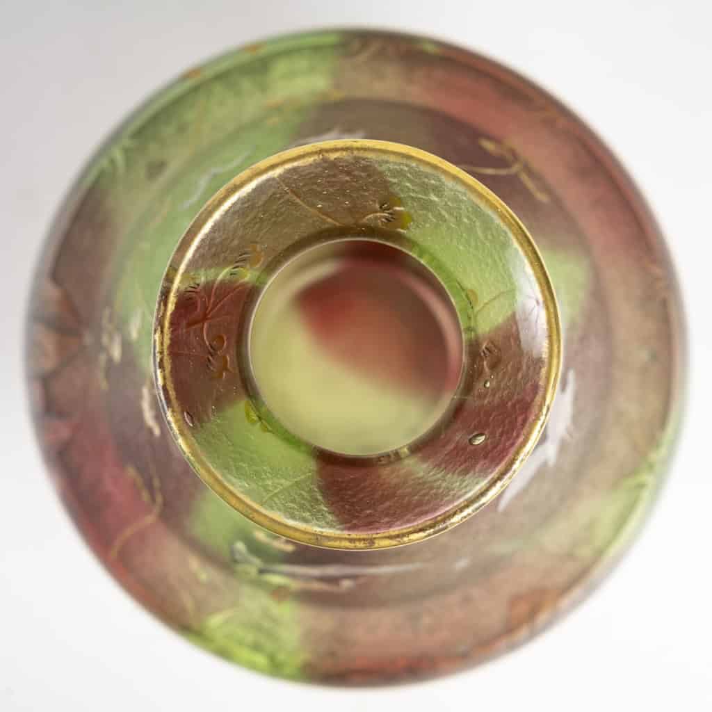 Daum Nancy – Rare Vase Aux Herons Ou Aux Grues, Roseaux Et Nénuphars, Pâte De Verre Art Nouveau | Biron Daum Nancy - Rare Vase Aux Herons Ou Aux Grues, Roseaux Et Nénuphars, Pâte De Verre Art Nouveau