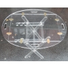 1970′ Table de Marine Altuglas à Hauteur Réglable
