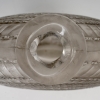 Vase « Escargot » verre blanc patiné gris de René LALIQUE | Biron Vase "Escargot" verre blanc patiné gris de René LALIQUE