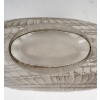 Vase « Escargot » verre blanc patiné gris de René LALIQUE | Biron Vase "Escargot" verre blanc patiné gris de René LALIQUE