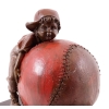 Sculpture en bronze représentant l’enfant et la joie du baseball, XXème siècle. | Biron Sculpture en bronze représentant l’enfant et la joie du baseball, XXème siècle.
