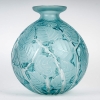 Vase « Milan » verre blanc patiné bleu de René LALIQUE | Biron ||||||