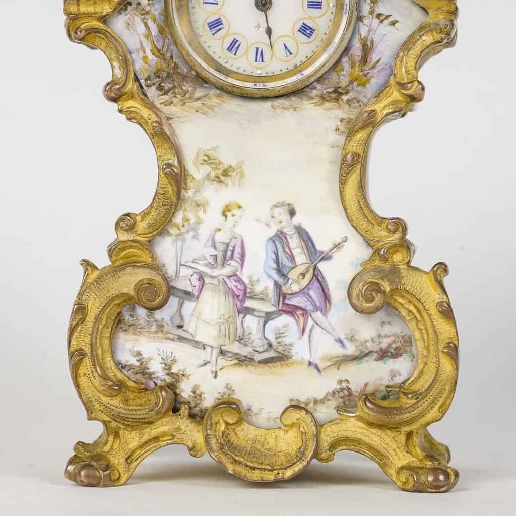 Une Miniature Pendule En émail Fin XIXè Siècle | Biron Une Miniature Pendule En émail Fin XIXè Siècle