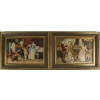 Une Paire De Tableaux Scènes Galante époque Napoleon III | Biron |||||||||||