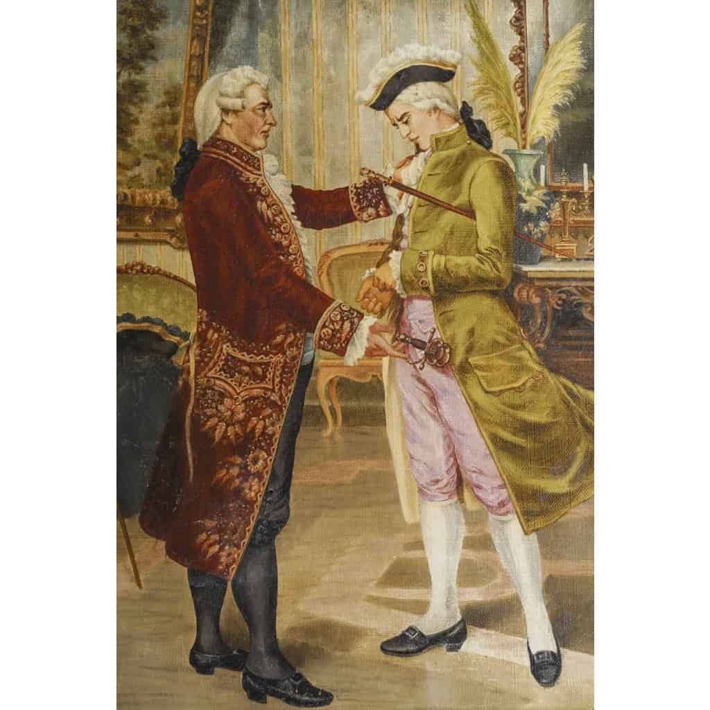 Une Paire De Tableaux Scènes Galante époque Napoleon III | Biron Une Paire De Tableaux Scènes Galante époque Napoleon III