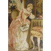 Une Paire De Tableaux Scènes Galante époque Napoleon III | Biron Une Paire De Tableaux Scènes Galante époque Napoleon III