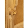 1950 Solid oak low cabinet by Guillerme et Chambron | Biron 1950 Solid oak low cabinet by Guillerme et Chambron