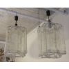 1950′ Paire de Lustres Venini en Forme de Cage Cristal de Murano | Biron 1950′ Paire de Lustres Venini en Forme de Cage Cristal de Murano