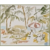 Peinture à l’eau de Evelyne Luez, XXème siècle. | Biron Peinture à l’eau de Evelyne Luez, XXème siècle.