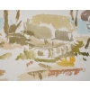 Peinture à l’eau de Evelyne Luez, XXème siècle. | Biron Peinture à l’eau de Evelyne Luez, XXème siècle.