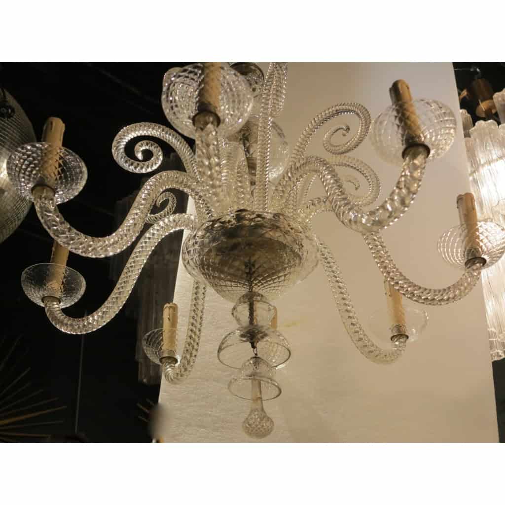 1900/20′ Lustre Cristal 8 Bras et 8 Crosses
