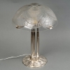 Lampe « Coquilles » verre blanc créée par René LALIQUE | Biron Lampe "Coquilles" verre blanc créée par René LALIQUE