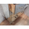 1940/50′ Commode Art Déco Miroir Vintage 3 Tiroirs 6 Poignées Verre | Biron 1940/50′ Commode Art Déco Miroir Vintage 3 Tiroirs 6 Poignées Verre