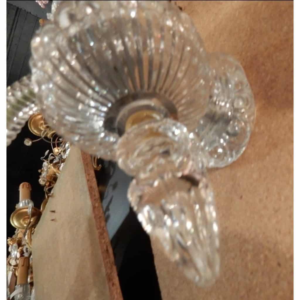 1940/50′ Paire d’Appliques Au Poignard En Cristal De Baccarat | Biron 1940/50' Paire d'Appliques Au Poignard En Cristal De Baccarat
