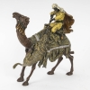 Bronze de vienne Bodson à la chasse d’un lion en bronze patiné signé par Bergman d’époque 19em siècle | Biron ||||||