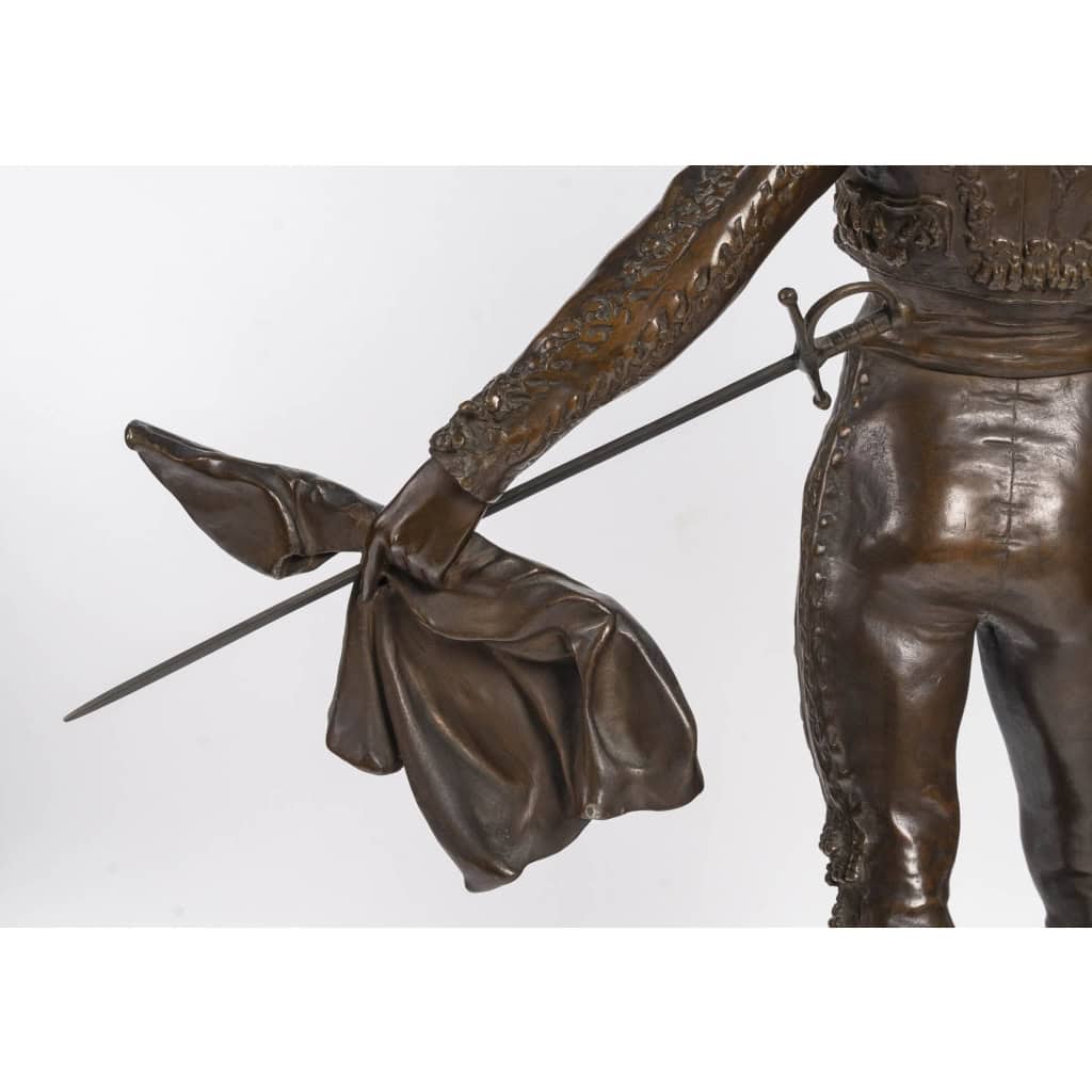 Sculpture en bronze patiné représentant un toréador, début du XXème siècle. | Biron Sculpture en bronze patiné représentant un toréador, début du XXème siècle.