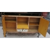 1950/70′ Paire De Buffets Miroir Avec Décor Fleurs Églomisées