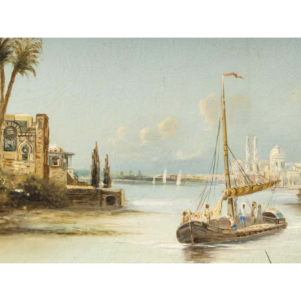 Très beau tableau huile sur toile d’époque 19ème siècle
