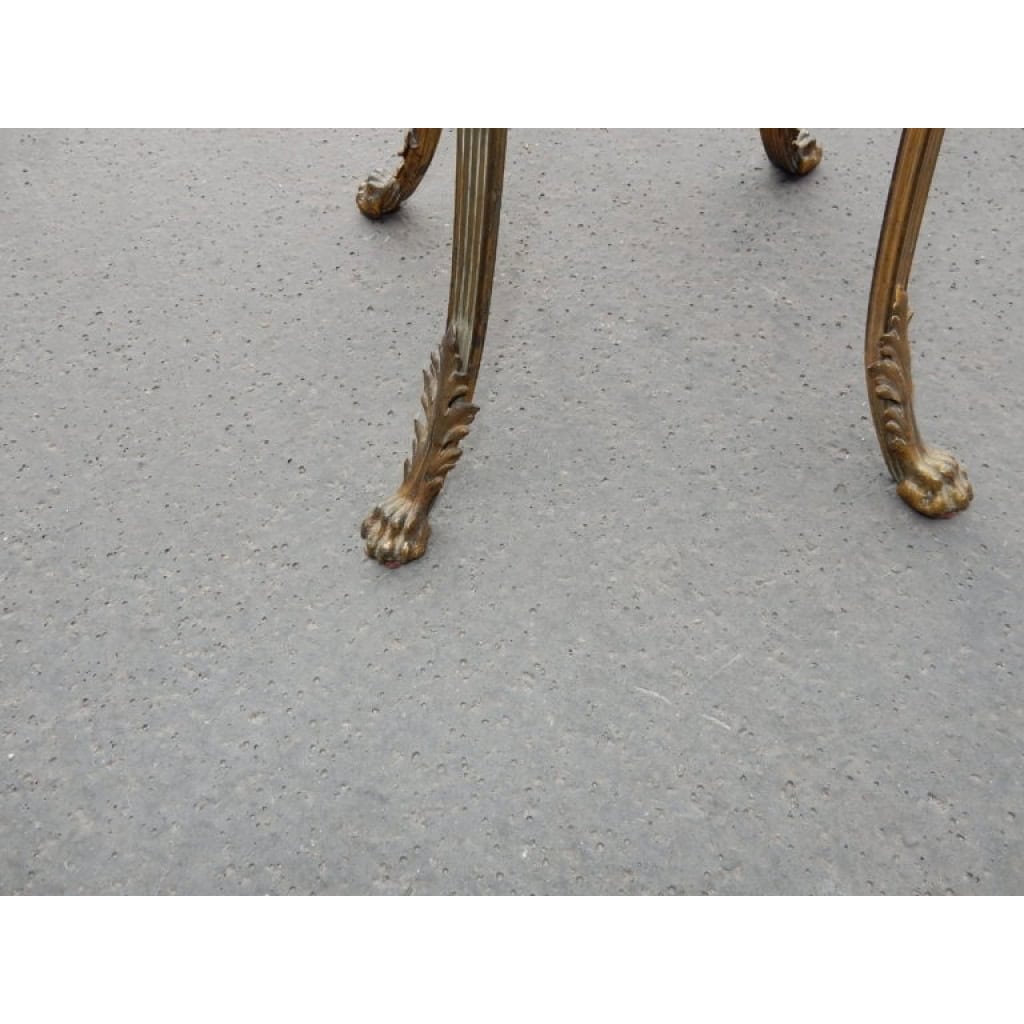 1880/1900′ Sellette Style Louis XIV Bronze Et Opaline 5