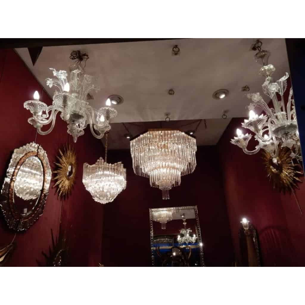1970′ Lustre Plafonnier Murano Venini | Biron 1970′ Lustre Plafonnier Murano Venini