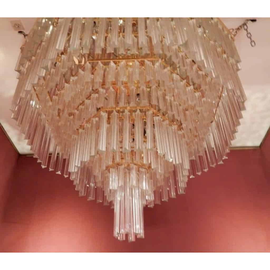 1970′ Lustre Plafonnier Murano Venini | Biron 1970′ Lustre Plafonnier Murano Venini