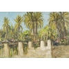 Huile sur toilepar Pierre AUZOLE ( Orientaliste ) « OASIS » sud Algérien ou Maroc XIX ème siècle | Biron Huile sur toilepar Pierre AUZOLE ( Orientaliste ) "OASIS" sud Algérien ou Maroc XIX ème siècle