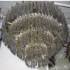1970′ Lustre 180 Cristaux 17 Ampoules Hauteur 94 x Diamètre 64 cm | Biron 1970′ Lustre 180 Cristaux 17 Ampoules Hauteur 94 x Diamètre 64 cm