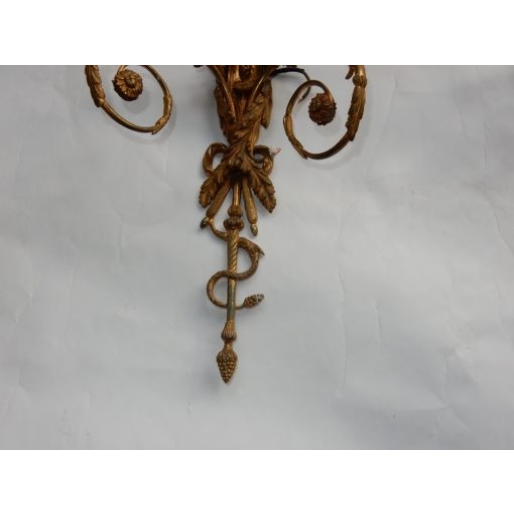1880′ Paire d’Appliques En Bronze Enfants Jouant Des 2 Trompettes Modèle de Jean HAURE | Biron 1880′ Paire d’Appliques En Bronze Enfants Jouant Des 2 Trompettes Modèle de Jean HAURE