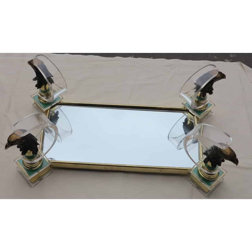 1970′ Table Basse Aux Aigles de Style Maison Charles | Biron 1970′ Table Basse Aux Aigles de Style Maison Charles