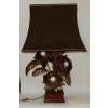 1970′ Lampe Aux Anémones en Métal Style Maison Jansen 3 Têtes Genre Baroque | Biron |||||||||||