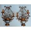 1970′ Paire d’Appliques aux Chinois Style Maison Baguès | Biron |||||||||