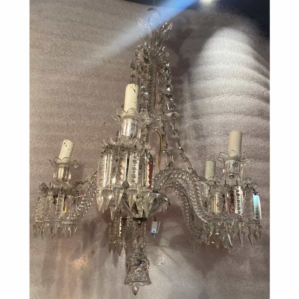 1950′ Lustre Cristal 5 Bras Baccarat | Biron ||||||||