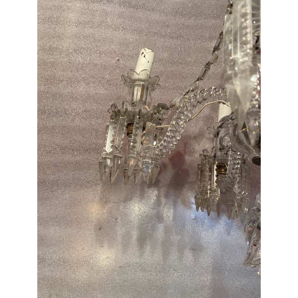 1950′ Lustre Cristal 5 Bras Baccarat | Biron 1950′ Lustre Cristal 5 Bras Baccarat